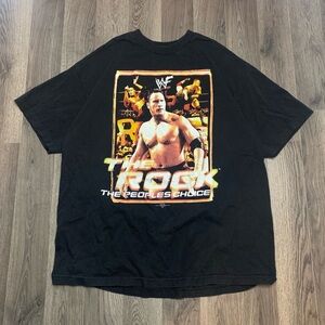 Vintage 1999 The Rock The Peoples Champ WWF Wrestling Shirt